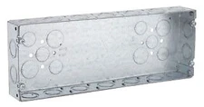 RACO 954, Electrical Box, 5-Gang, Welded, 1-5/8" Deep, 1/2" & 3/4" Kos, 1 PC
