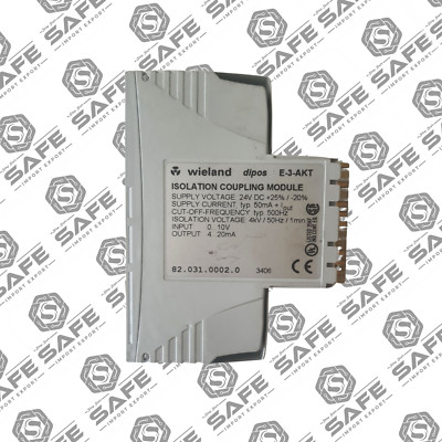 Wieland E-3-AKT  Isolation Coupling Module Signal Conditioner dipos 24VDC