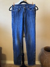 CACHE Women's Jewel Embellished Straight Leg Stretch Denim Jeans Size 2 EUC