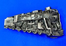 Train Steam Engine Bergamot Cutout Vintage 1978 RR Belt Buckle