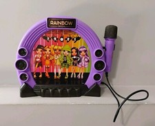 Rainbow High Karaoke Microphone Sing Along Boombox Toy WORKS