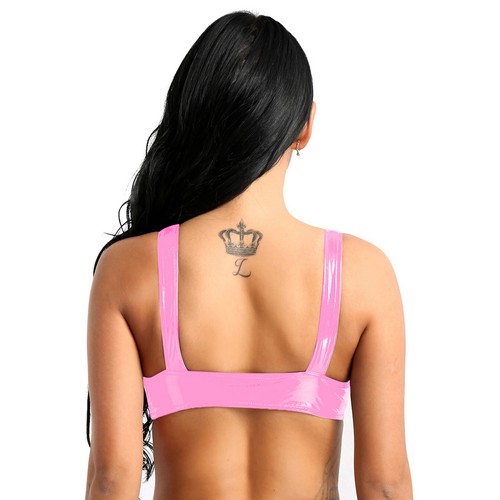 Wetlook Open Cup Shelf Bra Sexy Women Lingerie Bralette Bra Top Wire-free Bra - Picture 27 of 43