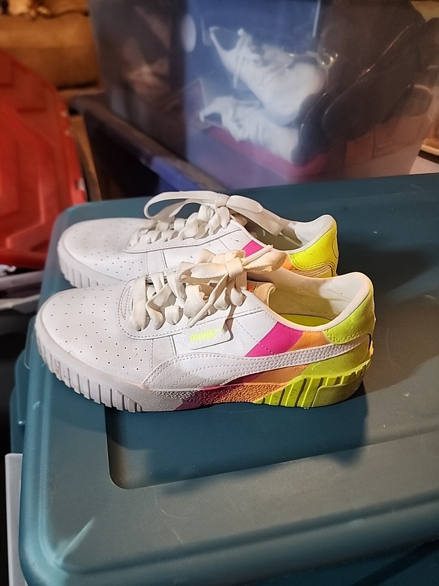 Puma CALI RAINBOW Size 5.5C Athletic Running Shoes Sneakers | eBay