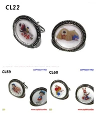 steampunk cufflinks Magic Roundabout Zebedee Dougall Florence Ermintrude #CL
