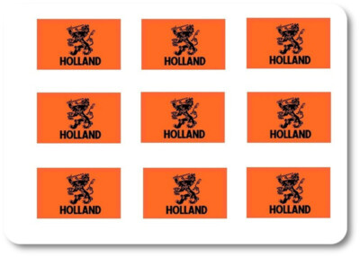 Modellbau-18 Aufkleber - 25x15mm - Sticker - Holland  Flagge - Set 2