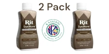 Rit DyeMore Liquid Dye, Chocolate Brown - 2 Pack (7 Ounces Each)