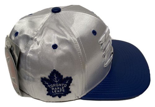 Zephyr NHL Toronto Maple Leafs "Patent" Lacer Flat Bill SnapBack Hat NWT - Picture 5 of 7
