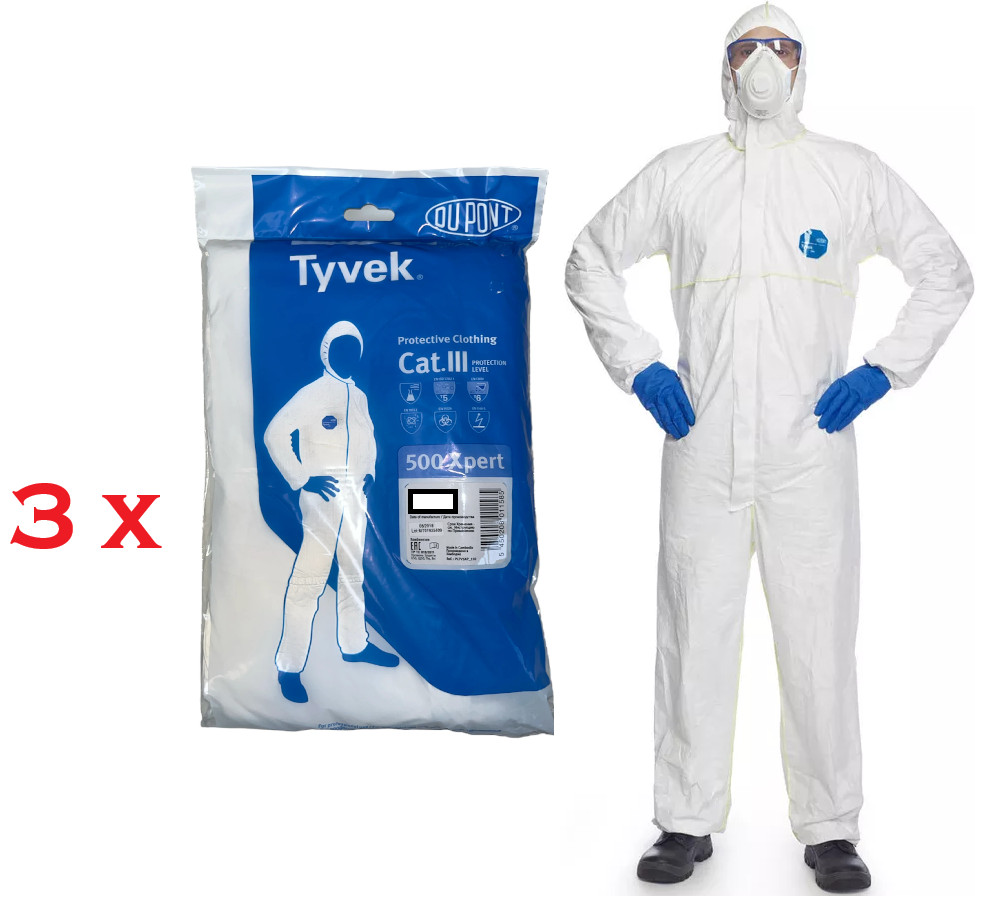 Du Pont Tyvek Classic Xpert Size L Category III type5/6 Protective Clothing - Image 7