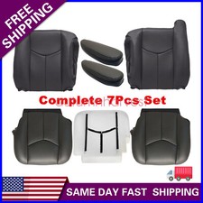 Front Seat Cover Foam Cushion For 2003-06 Chevy Silverado Avalanche Dark Gray