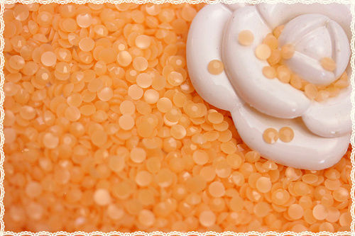 2gr strass color pesca arancio opaco da incollare 3mm ca 330pz*rhinestone resin - Picture 1 of 1