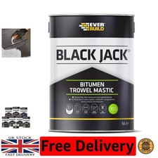 Black Jack Bitumen Trowel Mastic – 1L Durable Bituminous Sealant for Roofing
