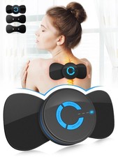 Tens Black Unit with 2 Pads,EMS Microcurrent Mini Massager Machine,Low Freque...