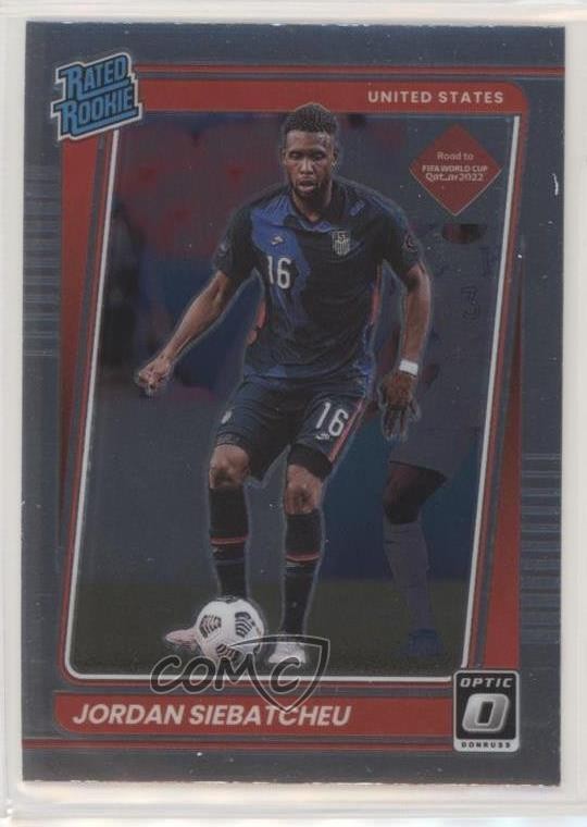 2021 Panini Donruss Road to Qatar Rated Rookie Optic Jordan Siebatcheu #194 z6b
