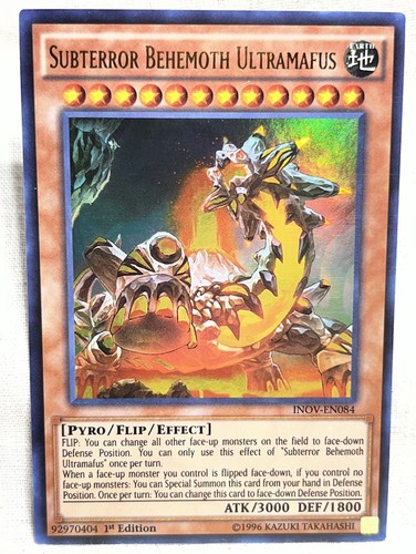 Subterror Behemoth Ultramafus [1st Edition] INOV-EN084 YuGiOh Invasion: Vengeance card
