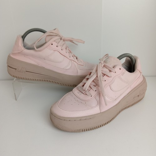 Nike Air Force 1 Pink Platform Trainers Gum Sole Womens UK 6 DJ9446-600