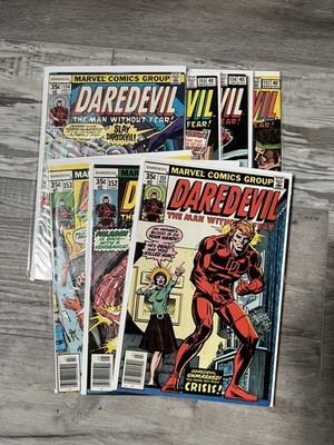 Daredevil #151 - #157 Lot of 7. Marvel 1978