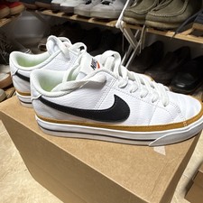 Nike Low Top Leather Lace-Up Athletic Sneaker...