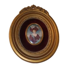 Framed Cameo Creations Leonora by Vincent Nesbert after T. A. Woolnoth 8.5" X 7"