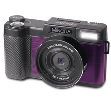 Minolta 30MP Digital Camera   2.7K Ultra HD Video, 3-inch 180  LCD Screen, Fa...