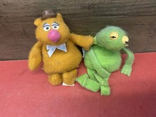 Vintage 1979 Kermit The Frog # 864 # 865 Fozzie Bear Henson Beanbag Fisher-Price