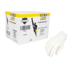 Powder Free Latex Disposable Exam Gloves Large 4.5 Mil Natural Rubber 2000 Qty