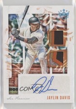 2020 Diamond Kings DK Material Signatures Holo Blue 1/25 Jaylin Davis Auto 0b0