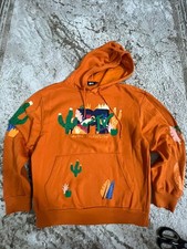 MTV Orange Graphic Sweatshirt Size L Y2K Style Music Television Made in Pakistan