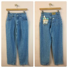 Vintage DeadStock Lee NWT Girls Size 14/26 Light Medium Wash Loose Fit Mom Jeans