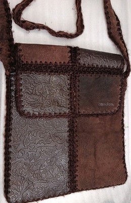 Vintage Candies Leather Patchwork Purse 
