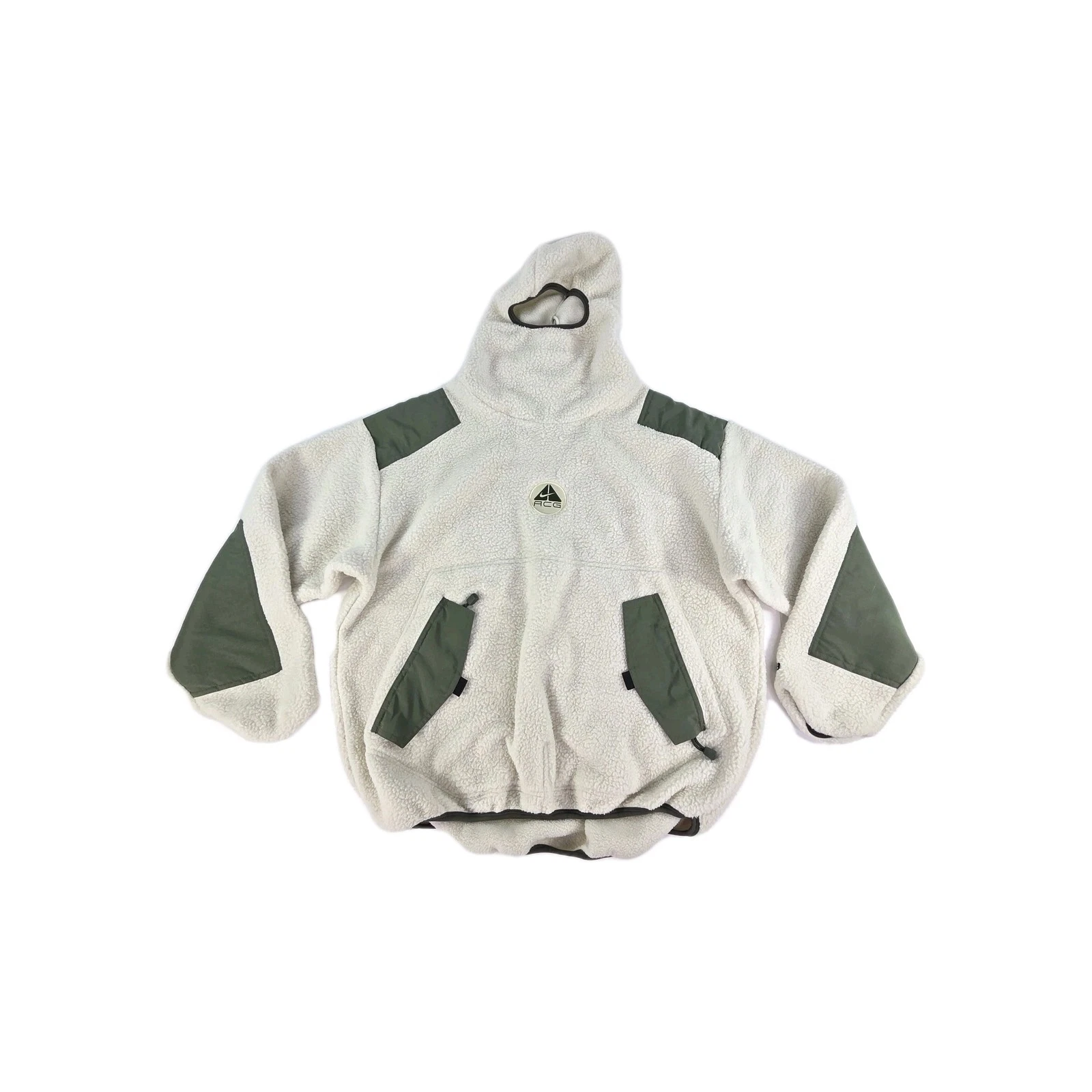 Nike ACG Ninja Fleece Balaclava Hoodie Size XL White Green Vintage Sherpa Jacket
Opens in a new wind