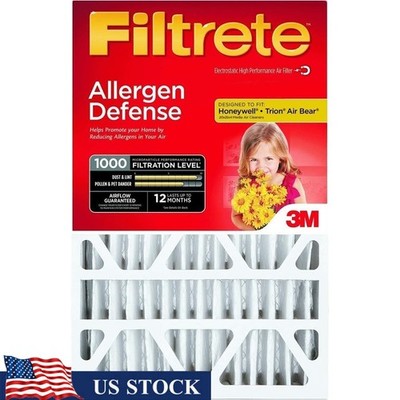 MERV 11 Pleated Air Filter Air Cleaner 20L x 4W x 25H 2lb Made in Mexico New