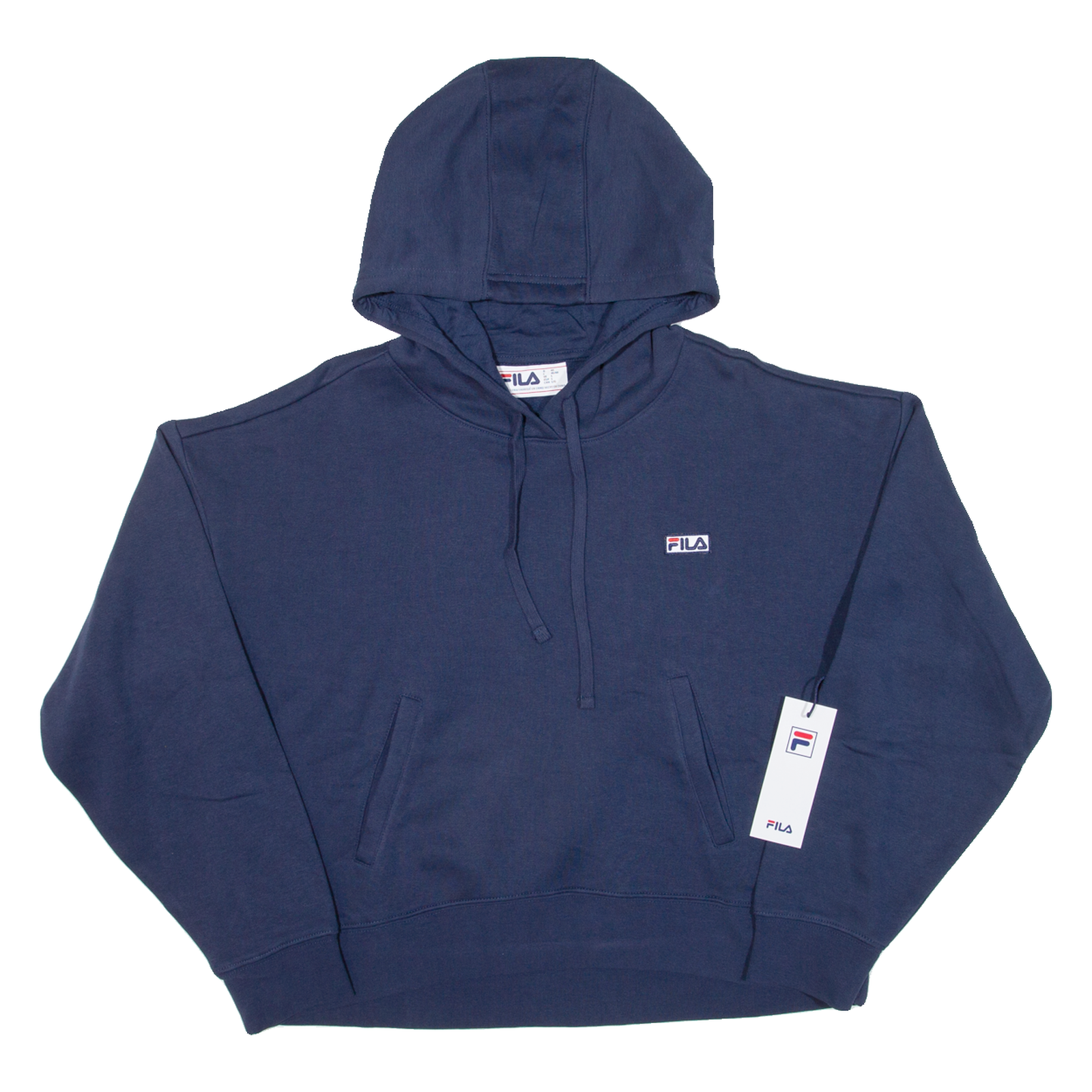 Felpa con cappuccio FILA Cropped donna blu L