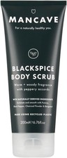 ManCave Blackspice Body Scrub 200ml for Men Warm & Woody Aroma Exfoliate &
