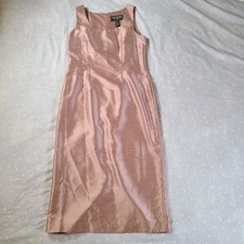 Jessica Howard Womens Size 12 Pink Rose Gown Dress Formal A-line Long Sleeveless