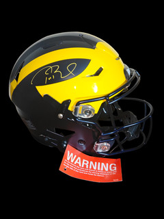 Tom Brady Signed Michigan Wolverines SpeedFlex Helmet Fanatics COA