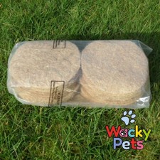 CANARY NEST FELTS x 25.  JUTE Nest Pan Felts 5 Inch for Breeders / Aviaries