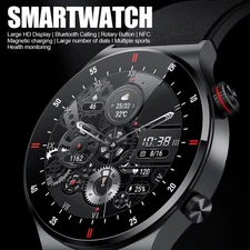2024 Smart Watch Men Waterproof Smartwatch Bluetooth for iPhone Android Samsung