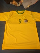 Brazil Home Ronaldo 9 Retro Vintage Soccer Futbol Football Shirt