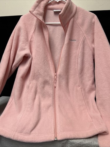 Columbia Sportswear Womens Fleece Jacket Pink Full Zip Long Sleeve Large - Picture 2 of 13