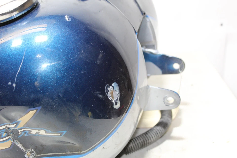 98-02 Harley OEM Road King tanque de combustible de gasolina carburado azul abollado! Foto 4 de 4