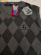 Benedictine College Men’s 2XL Pullover Vest Diamond Pattern New With Tags