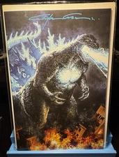 Godzilla #1 SIGNED Clayton Crain Virgin Variant COA LTD 500
