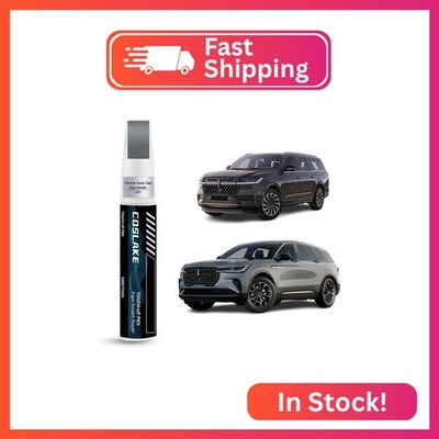 COSLAKE Car Touch Up Paint(Chroma Caviar Dark Gray Metallic(XF)) for LINCOLN, Ca
