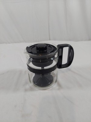 Vintage Gemco The Micro-Perk Microwave Coffee Percolator Black 2-4 Cups