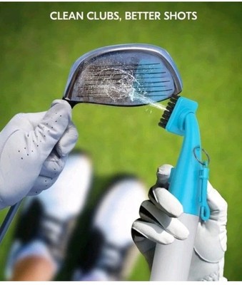 Pro Golf Club Cleaner Brush Bkf Blue Brush Holds 8 Ounces of Water