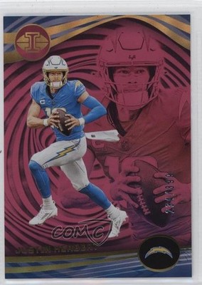 2023 Panini Illusions Pink 234/399 Justin Herbert #62 1d3o