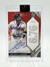 2022 Topps Luminaries Ronald Acuna Jr. Home Run Kings Auto 10/10 #HRK-RA Braves