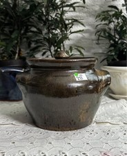 ML Owens Pottery Bean Pot with Lid, Signed, S...