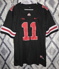 Replika koszulki piłkarskiej Jaxon Smith-Njigba Ohio State Buckeyes Blackout rozmiar S