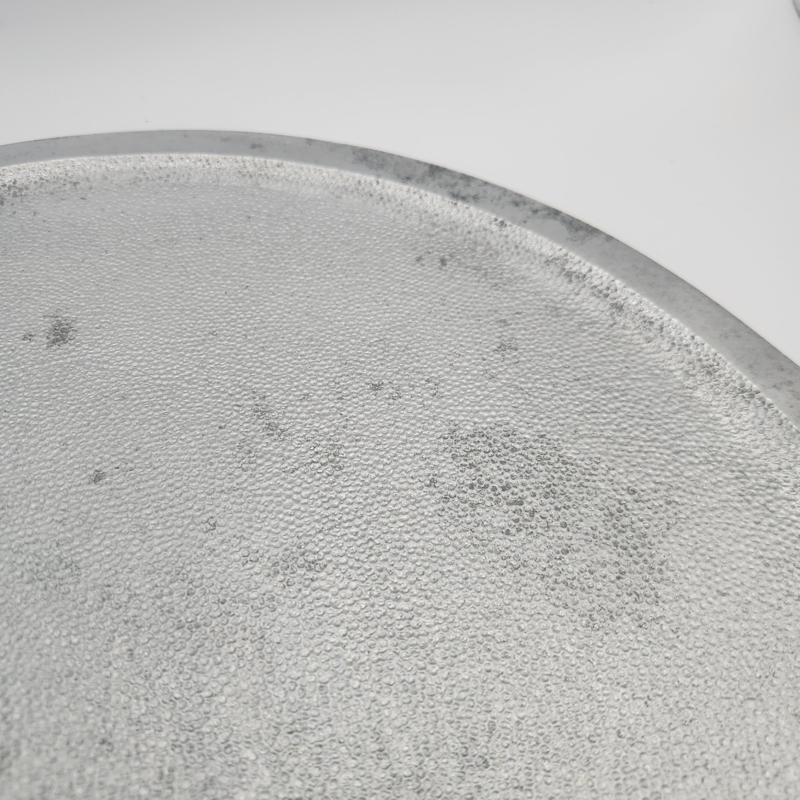 Vtg Guardian Service Ware Cast Hammered Aluminum Griddle Platter Pizza Tray 15.5